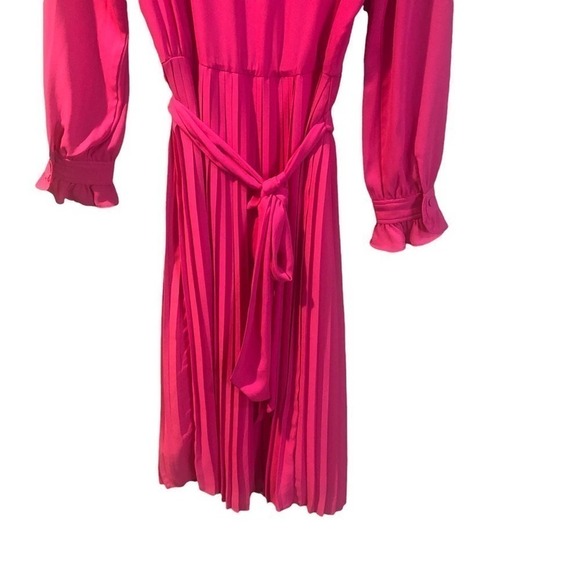 J.crew NWT Pink Tie-front Pleated Dress Size 00 - Picture 7 of 10